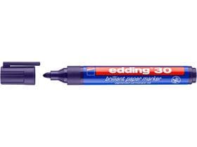 Marqueur permanent edding 30 violet pointe ronde 1,5-3 mm, couleur brillante