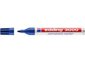 Marqueur permanent Edding 3000 bleu pointe ronde 1,5-3 mm