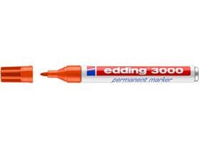 Marqueur permanent Edding 3000 orange pointe ronde 1,5-3 mm
