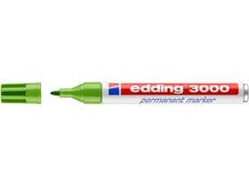 Marqueur permanent Edding 3000 vert clair pointe ronde 1,5-3 mm