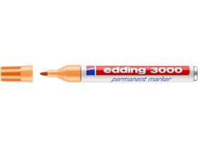 Marqueur permanent Edding 3000 orange clair pointe ronde 1,5-3 mm