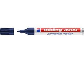 Marqueur permanent Edding 3000 bleu acier pointe ronde 1,5-3 mm