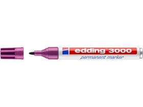 Marqueur permanent edding 3000 rouge-violet pointe ronde 1,5-3 mm
