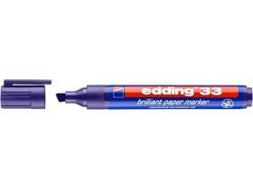 Marqueur permanent edding 33 violet pointe biseautée 1-5 mm, couleur brillante