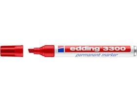 Marqueur permanent Edding 3300 pointe biseautée rouge 1-5 mm