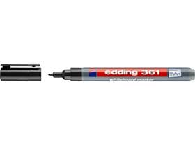 Edding Boardmarker 361 noir pointe ronde 1 mm, marqueur pour tableau blanc fin