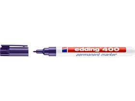 Marqueur permanent edding 400 violet pointe ronde 1 mm, écriture fine