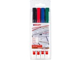Marqueur permanent edding 400 E-4 pointe ronde 1 mm, écriture fine