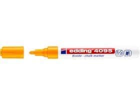 Marqueur craie edding 4095 orange fluo pointe biseautée 4-15 mm, non permanent