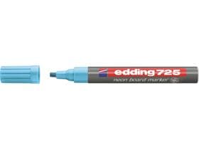 Edding Boardmarker 725 néon bleu néon pointe biseautée 2-5 mm, marqueur pour tableau néon