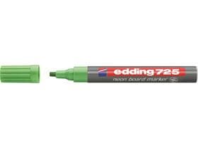 Edding Boardmarker 725 néon vert fluo pointe biseautée 2-5 mm, marqueur pour tableau néon