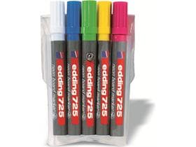 Edding Boardmarker 725 Neon E-5 pointe biseautée 2-5 mm, marqueur pour tableau néon