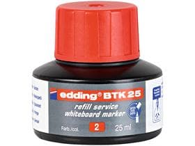 Recharge d'encre edding BTK25 rouge avec système capillaire