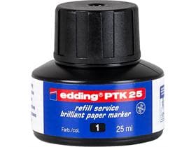 Recharge d'encre edding PTK25 noire avec système capillaire