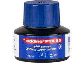 Recharge d'encre Edding PTK25 bleue avec système capillaire