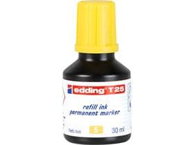 Recharge d'encre edding T-25 jaune avec système de distribution par gouttes