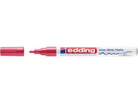 Marqueur peinture edding 751-CREA pointe ronde rouge 1-2 mm