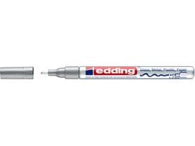 Marqueur peinture edding 751-CREA pointe ronde argentée 1-2 mm