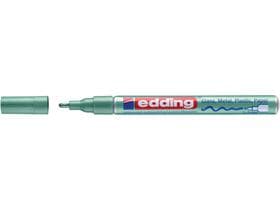 Marqueur peinture edding 751-CREA vert métallisé, pointe ronde 1-2 mm