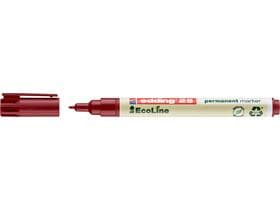 Marqueur permanent edding 25 EcoLine pointe ogive rouge 1 mm, respectueux de l'environnement