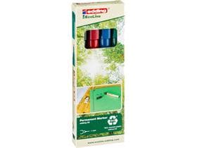 Marqueur permanent edding 25 E-4 EcoLine pointe ogive 1 mm, respectueux de l'environnement