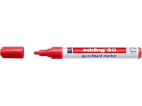 Pennarello per lavagne in vetro Edding 90 rosso punta tonda 2-3 mm