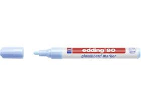 Pennarello per lavagna in vetro Edding 90 azzurro chiaro, punta tonda 2-3 mm