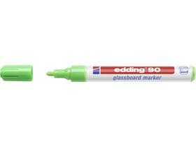 Pennarello per lavagna in vetro Edding 90 verde chiaro, punta tonda 2-3 mm