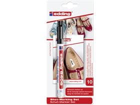 Set de marqueurs pour chaussures Edding 8408 + 10 paires d'étiquettes Etik 8408 + 10 paires d'étiquettes