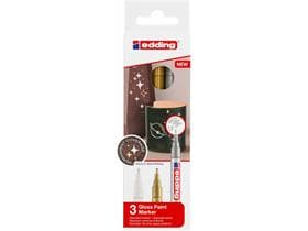 Marqueur peinture Edding 751-CREA E-3 go/si/ws pointe ronde 1-2 mm