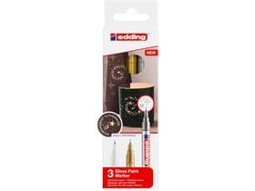 Marqueur peinture Edding 780-CREA E-3 go/si/ws pointe ronde 1-2 mm