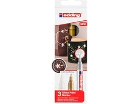 Marqueur peinture Edding 750-CREA E-3 go/si/ws pointe ronde 1-2 mm