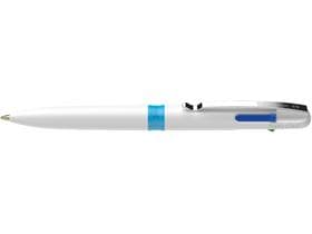 Stylo à bille Schneider Take 4, stylo à bille quatre couleurs, corps blanc