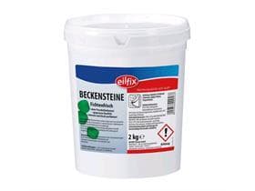 Pietre biologiche per piscina, lattina da 1 kg, gusto fragola
