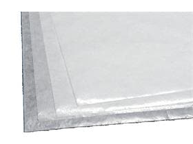 Carta pergamena tagliata 37,5 x 50 cm 40 gm2 bianca sbiancata, senza legno, resistente al grasso