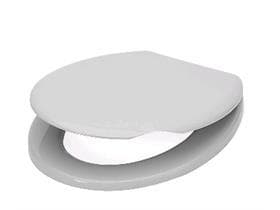 Sedile WC Havana 46 x 36 cm, plastica bianca, con coperchio
