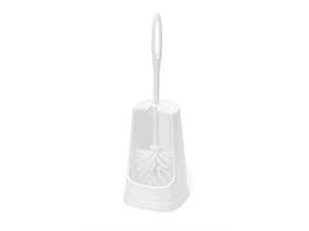 Scopino per WC senza pulisci bordo, bianco, 38 x 11 x 11 cm, a forma di supporto