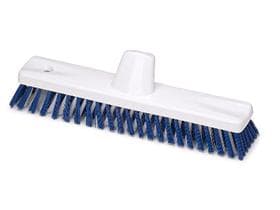 Spazzolone HACCP 30 cm, bianco/blu, setole PBT di alta qualità, stabile