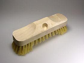 Bart-Schrubber Plastfibre mit Bart 23cm 5-reihig, Holzkörper