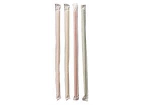 Pailles à boire droites, en bioplastique, ø 6,8 mm, longueur 208 mm, colorées