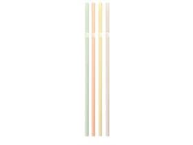Pailles flexibles en bioplastique, ø 5,9 mm, longueur 206 mm, colorées