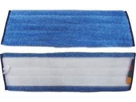 Mocio NuTex Speed Velcro 40 cm, microfibra blu in tessuto ad anello