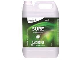 Detersivo per piatti concentrato Sure Hand Dishwash, 2 taniche da 5 l