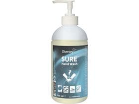SURE Hand Wash, savon pour les mains, doux, parfumé, flacon de 6 x 500 ml
