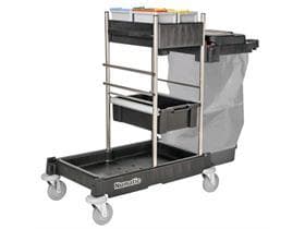 Carrello per la pulizia ServoMatic 1705-120VA grafite, robusto telaio Structofoam