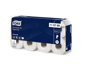 WC-Papier Tork Universal (T4), 2-lagig weiss, 250 Coupons (9.4 x 12 cm)