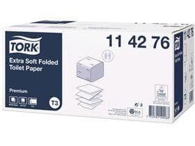WC-Papier Tork Einzelblatt T3,Tissue weiss, 2-lagig, 252 Coupons (19 x 11 cm)