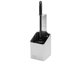 Porta scopino WC WBU 2 E Steel Touch in acciaio inox spazzolato, anti-impronta