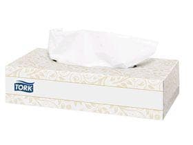 Mouchoirs cosmétiques Tork Premium extra doux (F1), blancs, 2 plis, cellulose, 20 x 21 cm