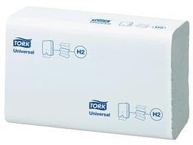 Asciugamani piegati Tork Xpress, carta a 2 veli, piegati due volte, 23,4 x 21,3 cm,